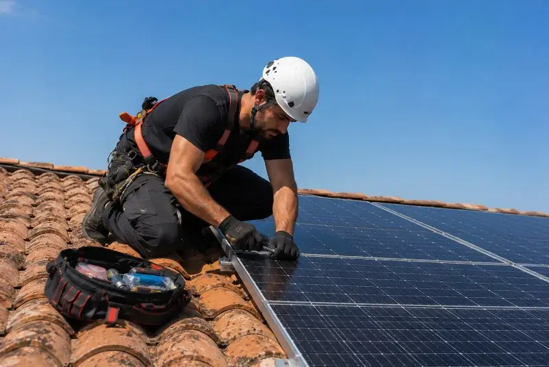 Maintenance et monitoring de panneaux solaires à Berneuil