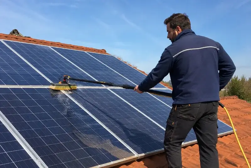 Nettoyage et entretien de panneaux solaires à Berneuil